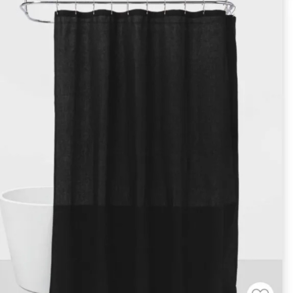 Target Room Essentials Bath Shower Curtain - Black